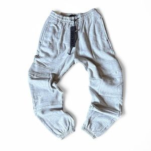 NWT Zanerobe Jumpa Cargo Sweat Jogger Pants in Silver Marle Gray